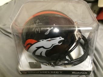 Peyton Manning signed NFL mini-helmet-$100 1