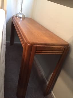 Table $20 and metal storage shelf $5 1