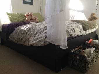 Queen memory foam mattress (~2yrs old with cover) 1
