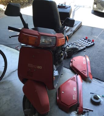 1985 Honda Aero 80 Scooter - IT RUNS! - $500 (redwood city) 1