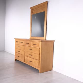Macy's 6-drawer dresser + mirror - $200 OBO 2