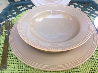 Full set of high quality dishes and stainless steel flatware - $ 100 1