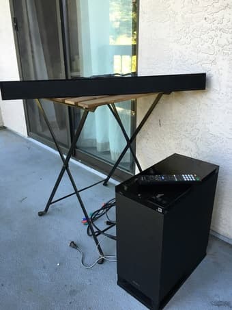 SONY Subwfr and Sound bar Home Theater System - $75 1
