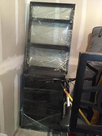 Crate and Barrel Bookshelf and Winerack 4