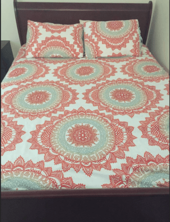 QUEEN BED FRAME with BOX and MATTRESS $185 3
