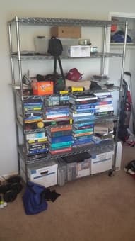 Metal shelving unit available until June 14 1