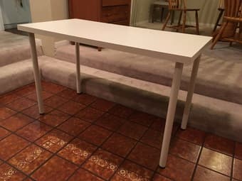 IKEA desk, white, perfect condition. Like new. $20. 2