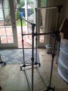 Rolling garment racks X2 - $30 each 1