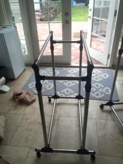 Rolling garment racks X2 - $30 each 2