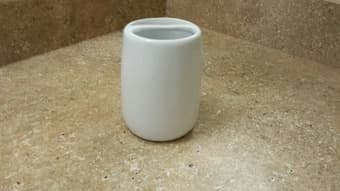 CHEAP shower curtain, towels, toothpaste and brush container 1
