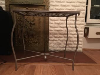 Elegant Silver Tray Table $35 2