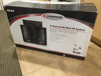 4-Channel 60-Watt PA System - $140 1