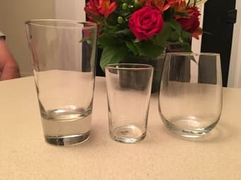Selling set of drinking glasses and wine glasses $15 1