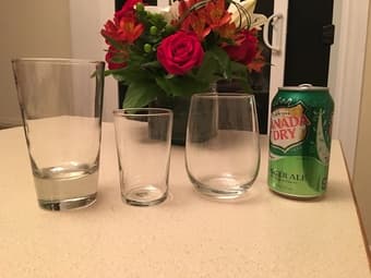 Selling set of drinking glasses and wine glasses $15 2