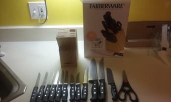Knife Set	Faberware	13 Pieces-> $10 1