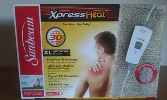 NEW Heating Pad	Sunbeam	Xpress Heat -> $10 1