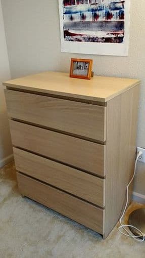Ikea 4-drawer MALM Dresser for Sale! Barely Used. 1