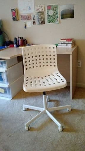 White IKEA Swivel Chair -- $10 1