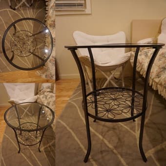 Side table, Foldable Chair, Bookshelf, each 25$ 1