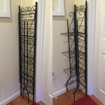 Side table, Foldable Chair, Bookshelf, each 25$ 2