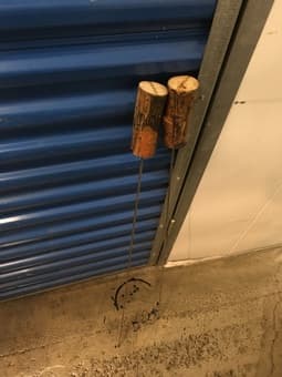 Two roasting sticks with wooden handles - $5 each 1