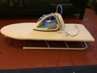 Iron & mini Ironing board $15 1