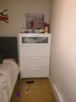 Like New IKEA White Dresser and Wardrobe 2