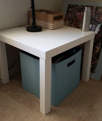 IKEA white side table - $5 1