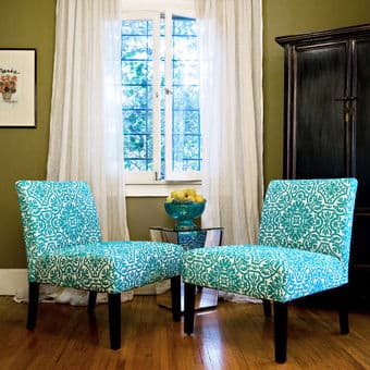 2 Armless Living Room Chairs ($200) 1