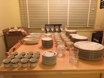 Lenox China, crystal sugar/creamer, espresso set 3