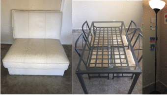 Moving sale: sofa, Sofa-bed, Drafting Table & chair and others 1
