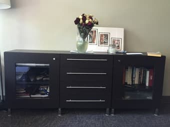 TV unit with abundant storage - $200 1