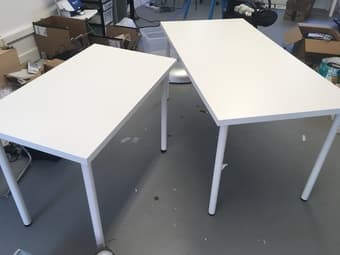 Urgent! 2 Ikea tables/desk 1