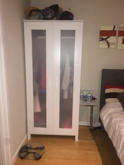 Like New IKEA White Wardrobe 1