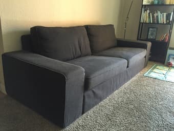 Ikea KIVIK sofa available in dark blue - $350 3