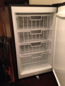 2.1ft3 stainless steel Mini Freezer $50 2