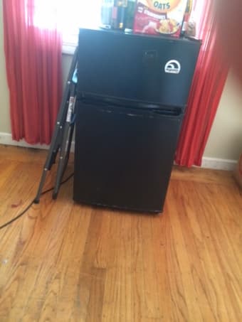Mini Fridge w/ Freezer $95 and Top Loading Hot / Cold Water Disp $75 1
