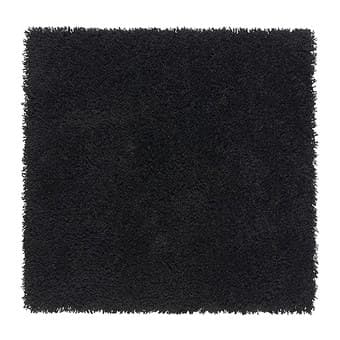 Two Ikea Rugs - Grey Low Pile and Black High Pile - $10 1