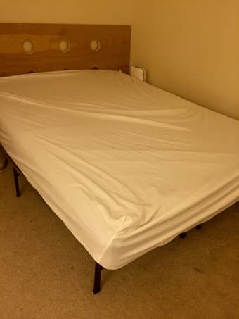 IKEA queen mattress and bedframe - $100 1