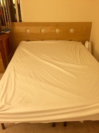 IKEA queen mattress and bedframe - $100 2
