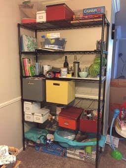 6 Tier Adjustable Shelving Unit - $60 1