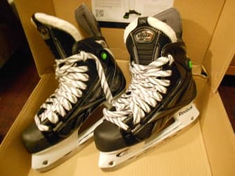 REEBOK 12K Pump Ice Hockey Skates Size 7 EE - LIKE NEW!!! - $80 2