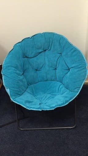 Blue Saucer Chair, Like New! $15 1