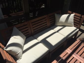 Professionally Assembled Ikea ÄPPLARÖ / HÅLLÖ Patio Furniture - $400 2