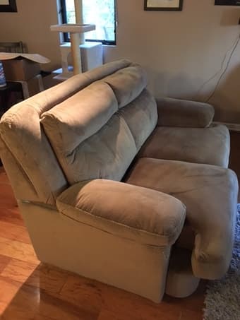 Ashley microfiber 3-seat sofa and love seat for $100--North San Jose 2