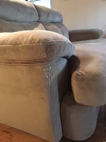 Ashley microfiber 3-seat sofa and love seat for $100--North San Jose 3