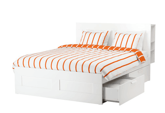 IKEA Queen bed with storage 1