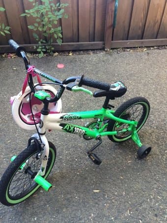 kids bike ( 16 inch ) + hello kitty kids bike helmet 1