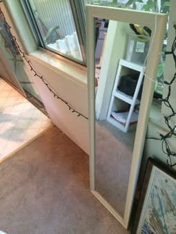 In-window fan, lamp, full-length mirror, coffee + bread machines, iron 2