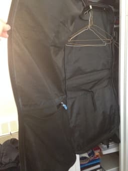 Selling a suit carrier: $10. 2